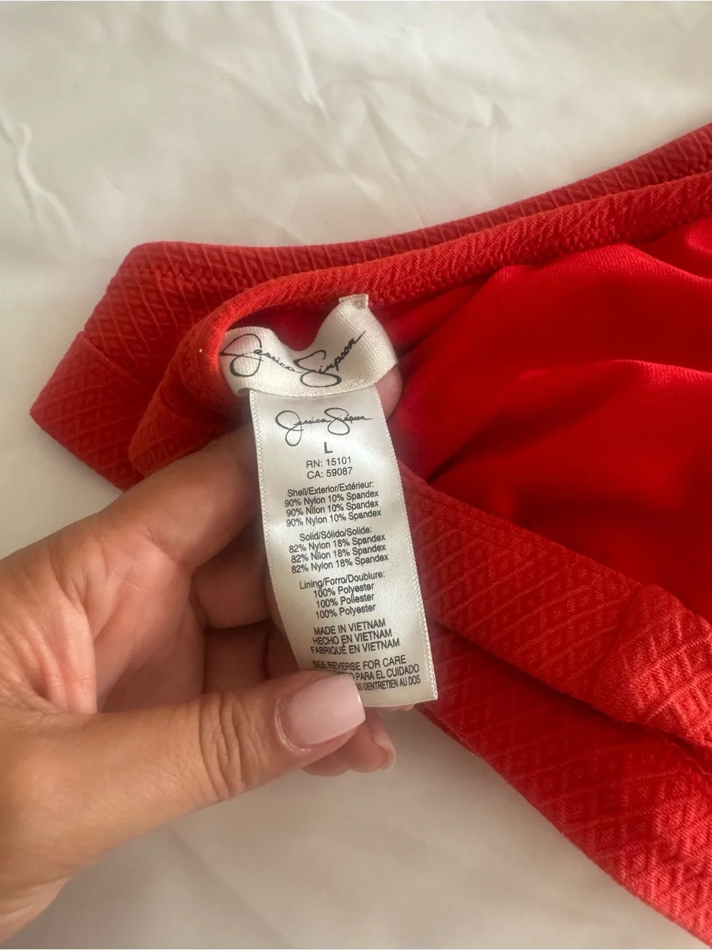 Jessica Simpson Red Scallop Bikini Set - Women Intimates & Sleepwear